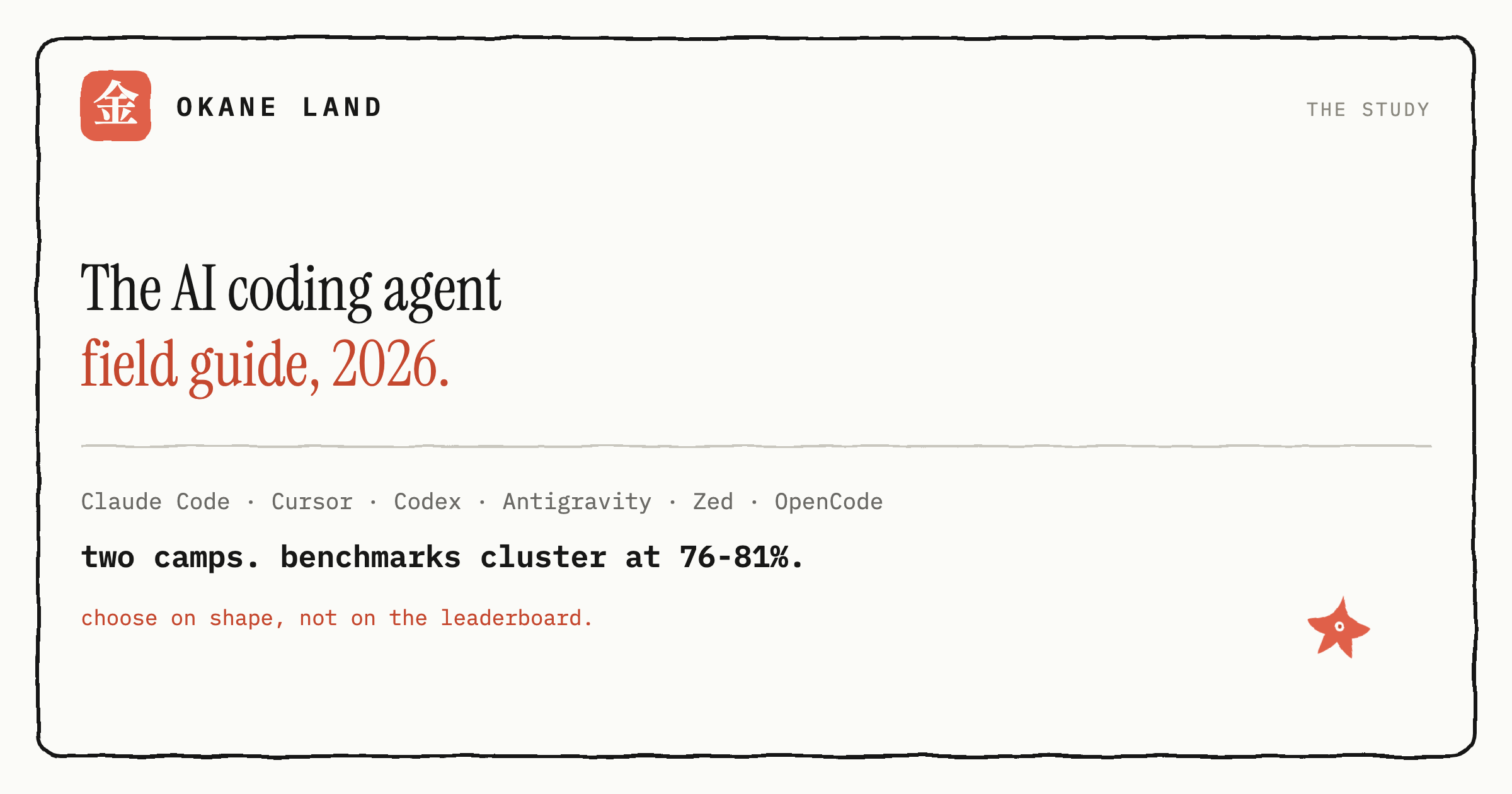 The AI coding agent field guide (2026)