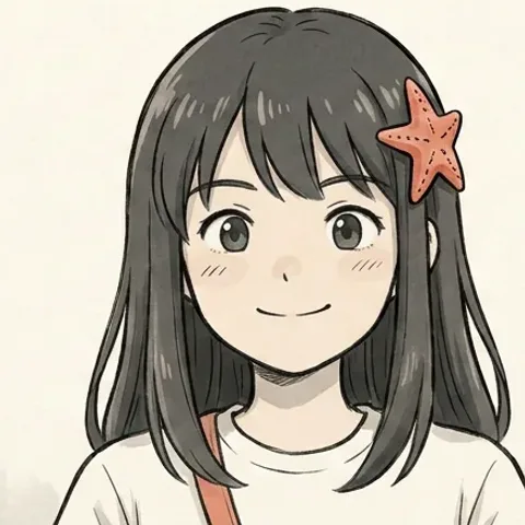 Okane-chan smiling gently over an envelope.
